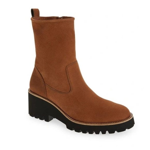 NWT$550 Paul Green NEWBURY Suede Boots BROWN PLATFORM CHUNKY 9 (TD31)